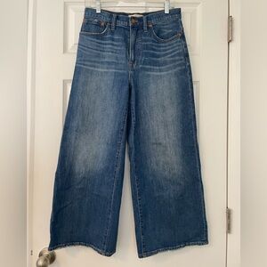 Madewell High Rise Wide Leg Crop Jean